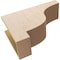 Ekena Millwork 8"W x 24"D x 16"H Classic Newport Rough Cedar Woodgrain TimberThane Corbel, Primed Tan CORUR08X24X16NEWRCPR - alternate 5
